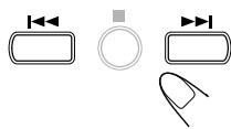 JVC UX-S11 - Maintenez pressée ou (ou UP ou DOWN sur l'ordinate) pendant plus d'une seconde. - 1