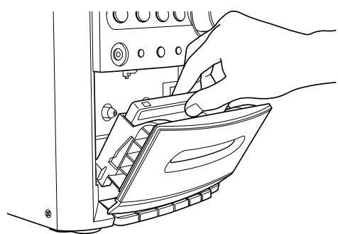 JVC UX-S11 - Plaats een cassette met de band maar beneden. - 1