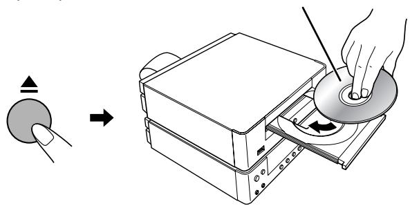 JVC UX-TB3 - Plaatsen van een disc - 1