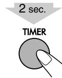 JVC UX-TB3 - Activeer de ingestelde dagelijkse timer. - 1