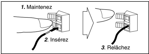 JVC UX-TB3 - Pour connecter l'antenne cadre AM - 1
