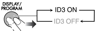 JVC UX-TB3 - Per visualizzare le informazioni dei tag ID3/WMA - 2
