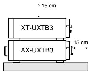 JVC UX-TB3 - Attenzione: Per una corretta ventilazione - 2