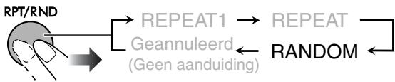 JVC UX-TB3 - Start de willekeurige weergave. Voor audio CD: - 1