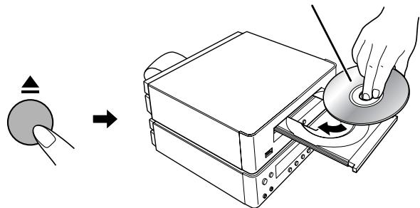 JVC UX-TB30 - Per insere un disco - 1