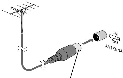 JVC UX-TB30 - FM-buitenantenne (niet bijgeleverd) - 1
