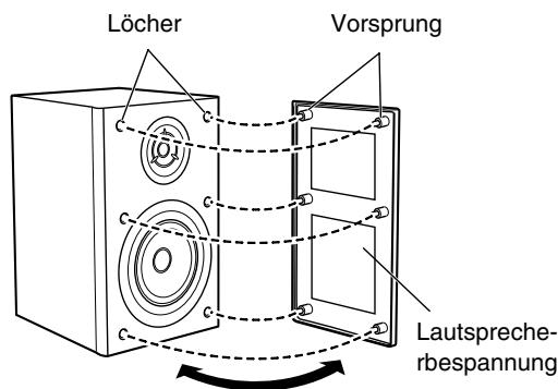 JVC UX-TB30 - Zum Abnehmer der Laufsprecherbespannungen - 1
