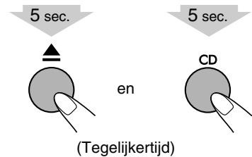 JVC UX-TB30 - Voorkomen van uitwerpen van een disc— Kinderslot - 1