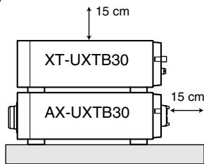 JVC UX-TB30 - Attention: Aération correcte - 2