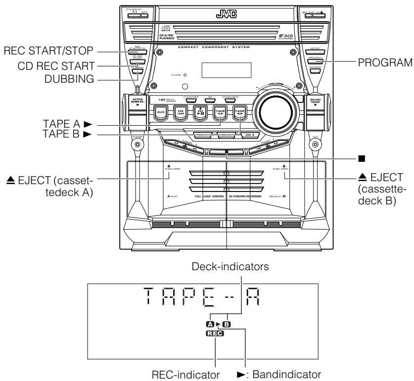 JVC CA-MXKB1 - Een cassette snel doorspoelen - 2