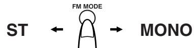 JVC CA-MXKB1 - UKW-Empfangsmodusändern - 1