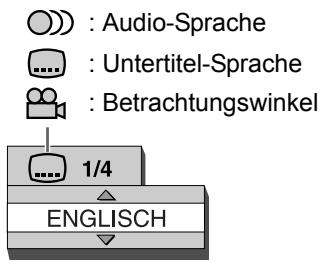 JVC EX-A3 - Beispiel: TV-Bildschirm für die Untertitel-Sprache - 1