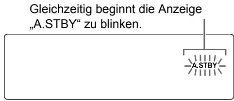 JVC EX-A3 - Ablauf der Auto-Standby-Funktion - 1