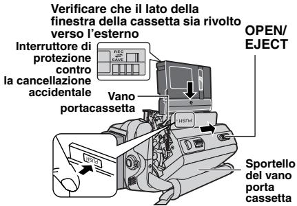 JVC GR-820E - Inserimento/Estrazione Di Una Cassetta - 1