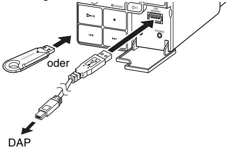 JVC NX-PS2 - Anschließen des USB-Massenspeichergeräts - 1