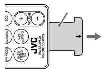 JVC NX-PS2 - De afstandsbediening voorbereiden - 1