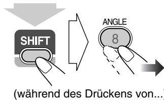 SHIFT (während des Drückens von...) ANGLE 8