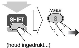 SHIFT (houd ingedrukt...) ANGLE 8