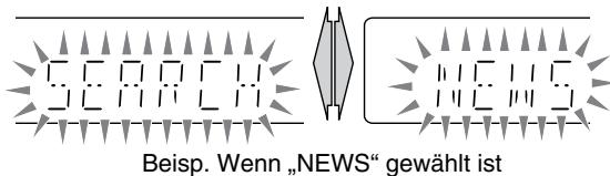 SEARCH NEWS Beisp. Wenn „NEWS“ gewählt ist