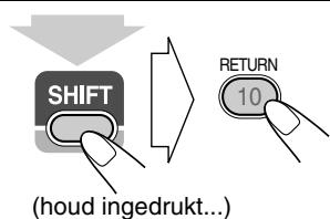 SHIFT (houd ingedrukt...) RETURN 10