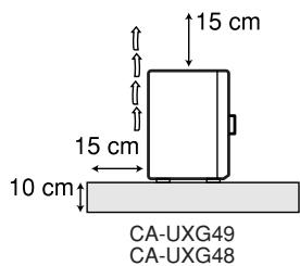 15 cm 15 cm 10 cm CA-UXG49 CA-UXG48