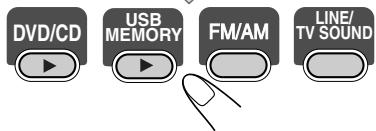 DVD/CD USB MEMORY FM/AM LINE/ TV SOUND