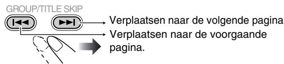 GROUP/TITLE SKIP Verplaatsen naar de volgende pagina. Verplaatsen naar de voorgaande pagina.