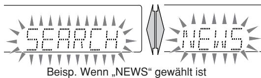 SEARCH NEWS Beisp. Wenn „NEWS“ gewählt ist