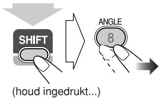 SHIFT (houd ingedrukt...) ANGLE 8