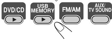 DVD/CD USB MEMORY FM/AM AUX/ TV SOUND