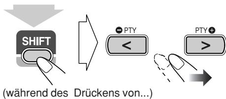 SHIFT (während des Drückens von...)