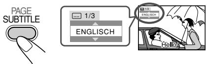 JVC UX-G68 - Einstellung der Untertitelsprache - 2