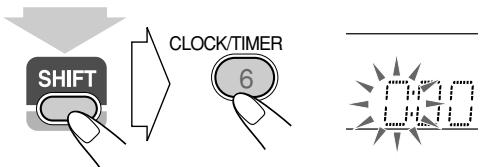 SHIFT CLOCK/TIMER 6 0:30