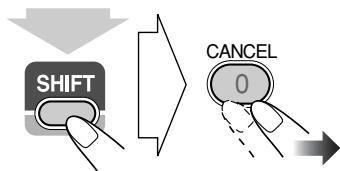 SHIFT CANCEL 0