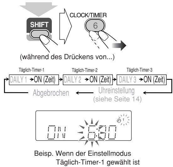 JVC UX-G68 - Einstellung des Timers - 2