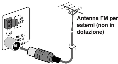 AM LODP FM (75 Ω) NAXIAL HNA Antenna FM per esterni (non in dotazione)