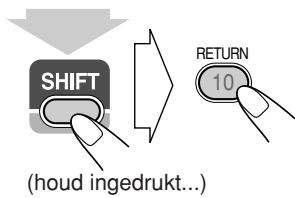 SHIFT (houd ingedrukt...) RETURN 10