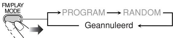 JVC UX-G68 - Uitschakelen van geprogrammeerde weergave - 1