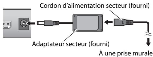 JVC UX-VJ5B - Pour connecter le cordon d'alimentation - 1