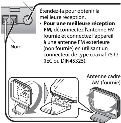 JVC UX-VJ5B - Pour connecter l'antenne fm/am - 1