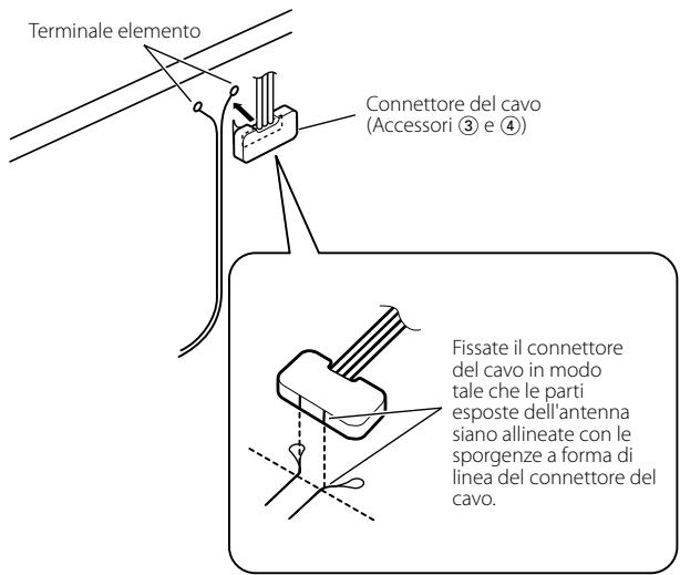 KENWOOD KTC-V300E - Fissate ogni singola antenna a pellicola. - 9