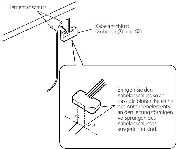KENWOOD KTC-V300E - Bringen Sie nun die einzelnen Filmantennen an. - 9