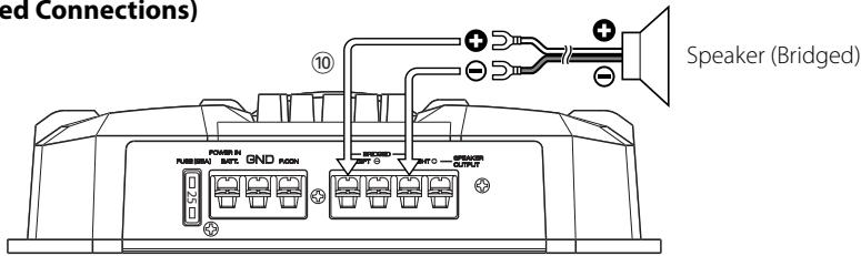 KENWOOD KAC-6202 - Speaker wire connection - 2