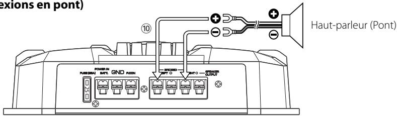 KENWOOD KAC-6202 - ■ Connexion des cables d'haut-parleur - 2