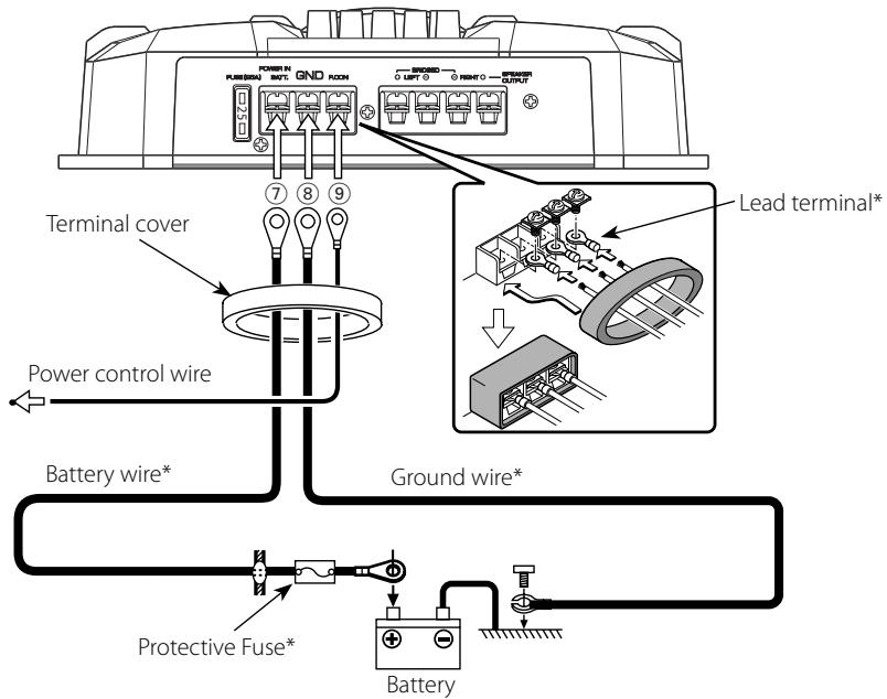 KENWOOD KAC-6202 - Power wire connection - 1