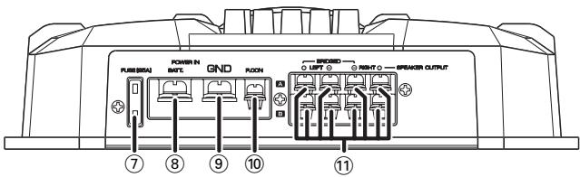 KENWOOD KAC-6402 - Noms des terminaux - 1