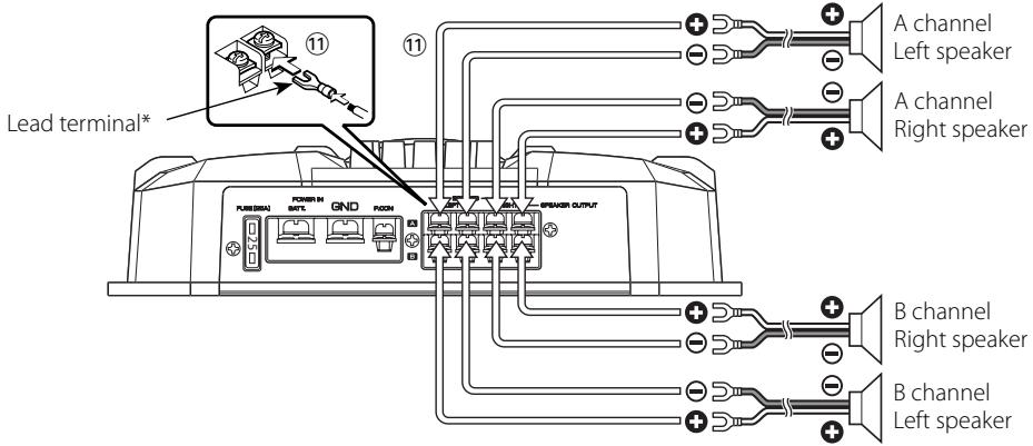 KENWOOD KAC-6402 - Speaker wire connection - 1