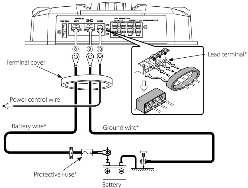 KENWOOD KAC-6402 - Power wire connection - 1