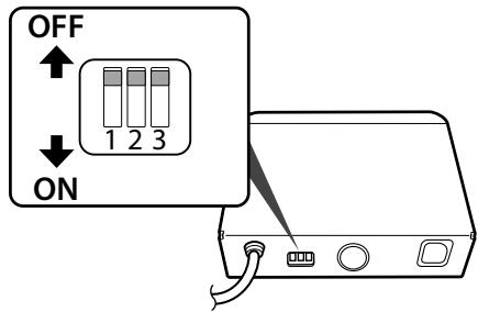 KENWOOD KCA-BT300 - Régler le commutateur de type - 1