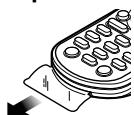 KENWOOD KCA-RC405 - Préparation de la télécommande - 1